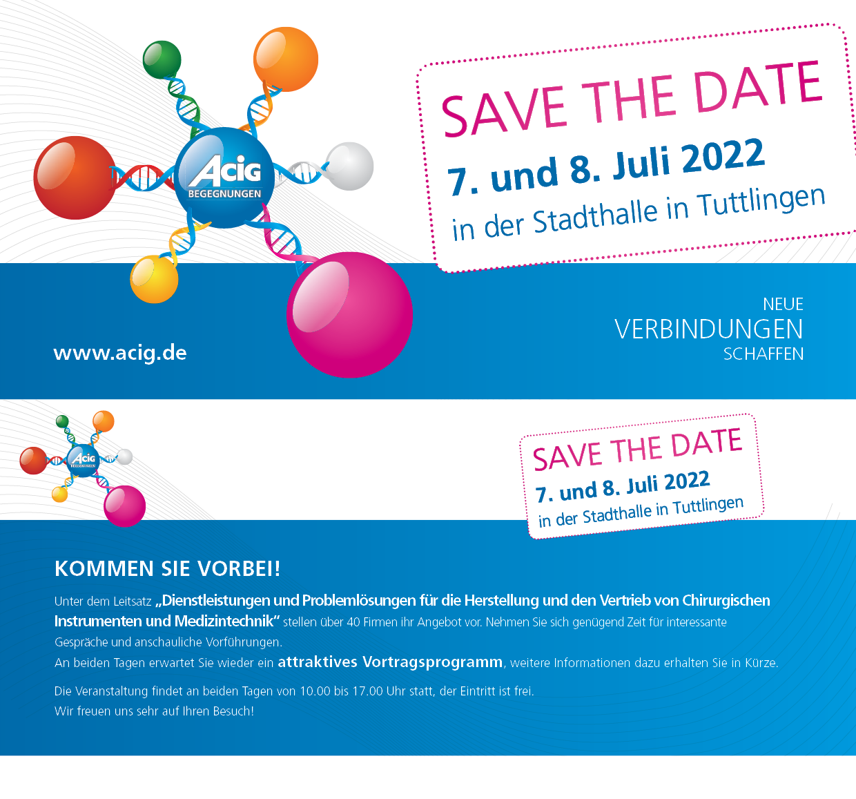 Save the date Messe 2022