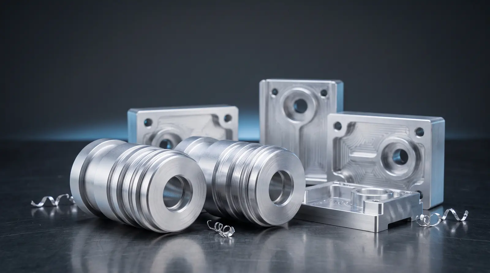 Turning and milling aluminium